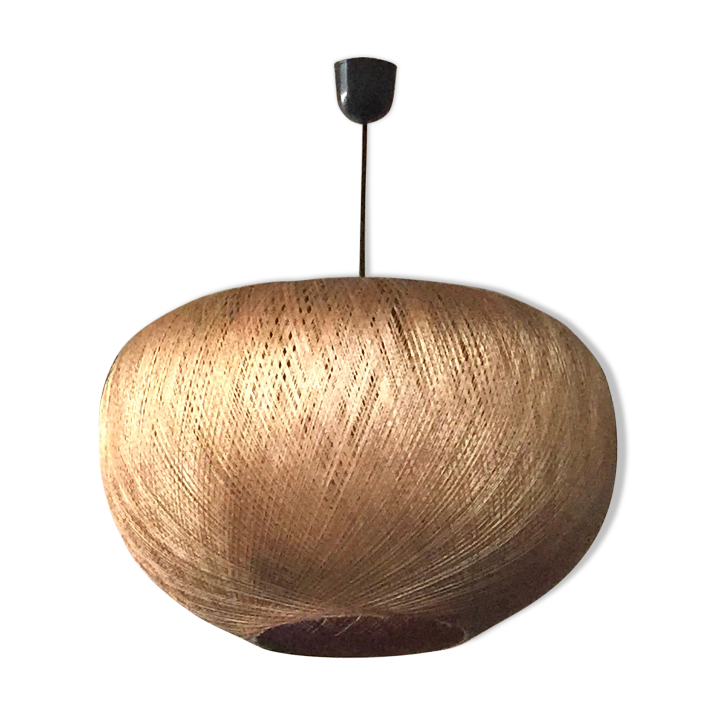 Scandinavian hanging lamp braided