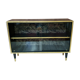 Display case, 1970s Poland, renovated. Black and gold.