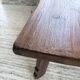 Brutalist oak table by De Puydt, Belgium 1970