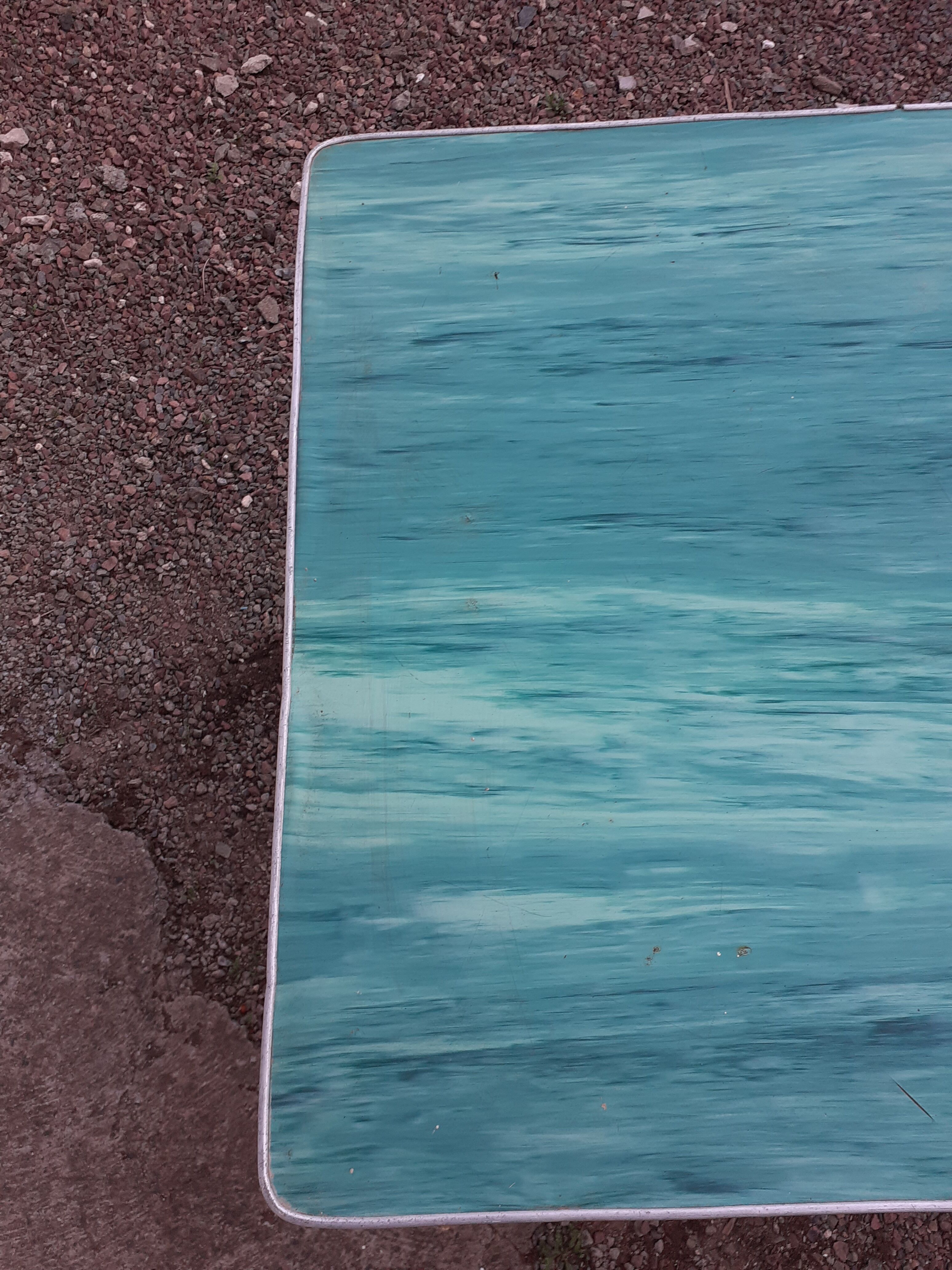 Vintage wooden formica kitchen table