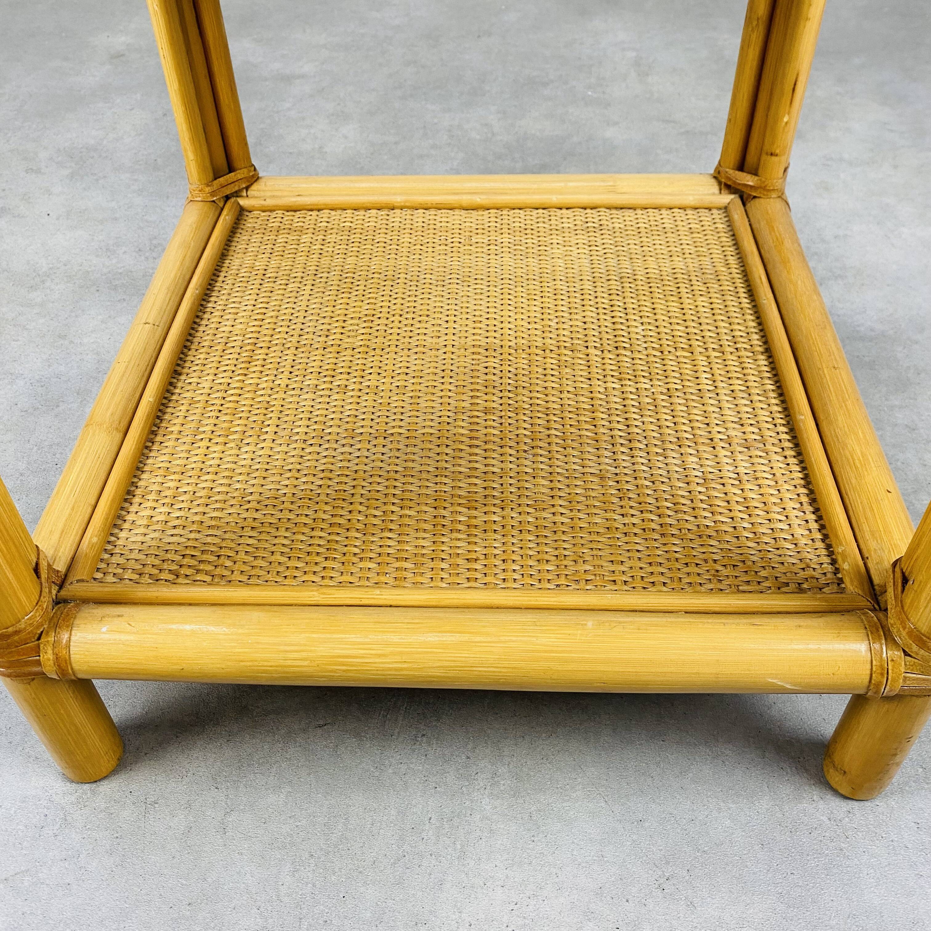 Vintage rattan bedside from the 60s