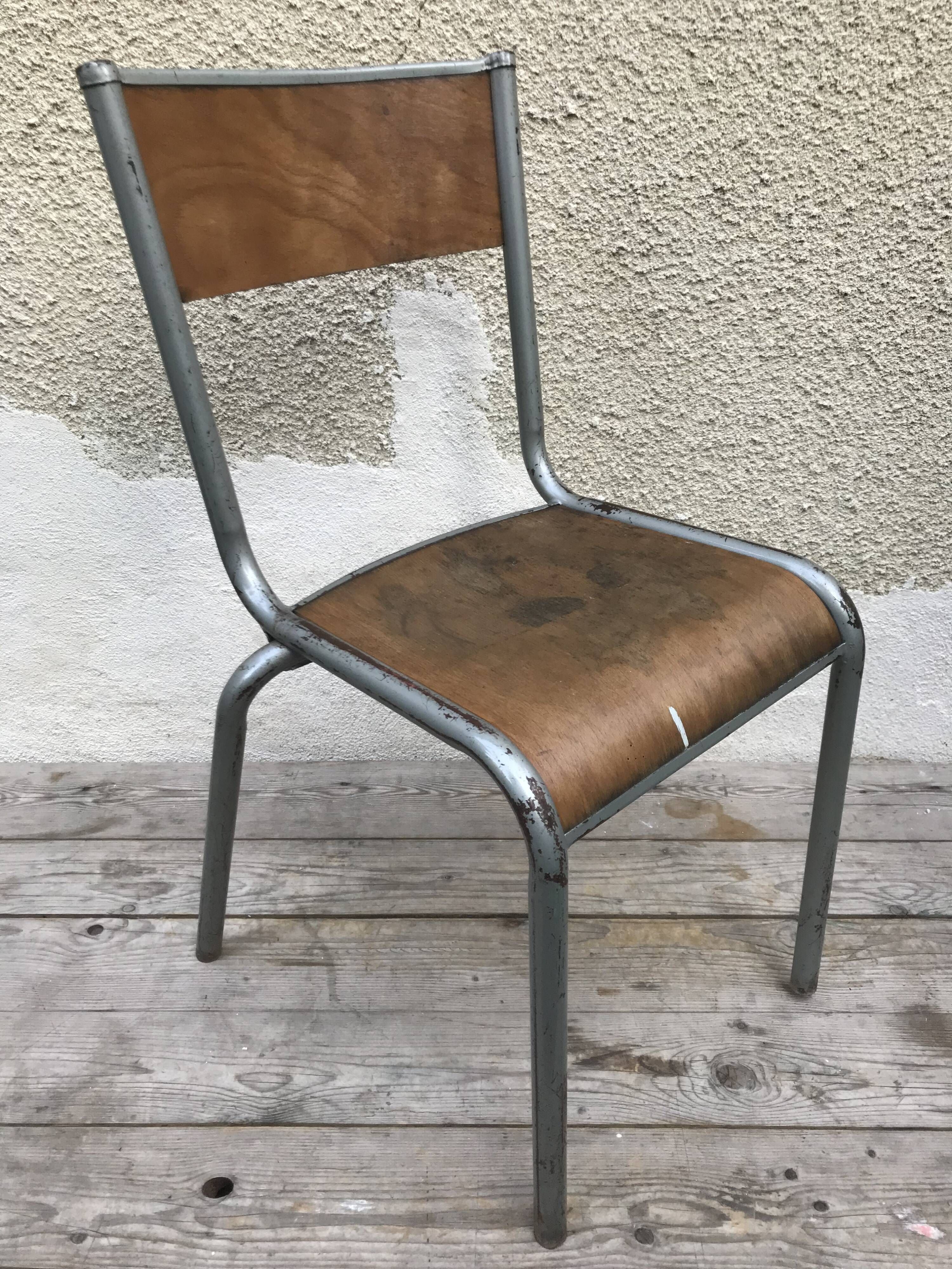 Vintage vintage 70s adult school chair