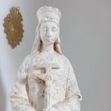 Statuette plâtre signée Pommier
