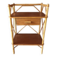 Vintage rattan bedside table
