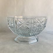 Plat de fruits en verre, années 1960
