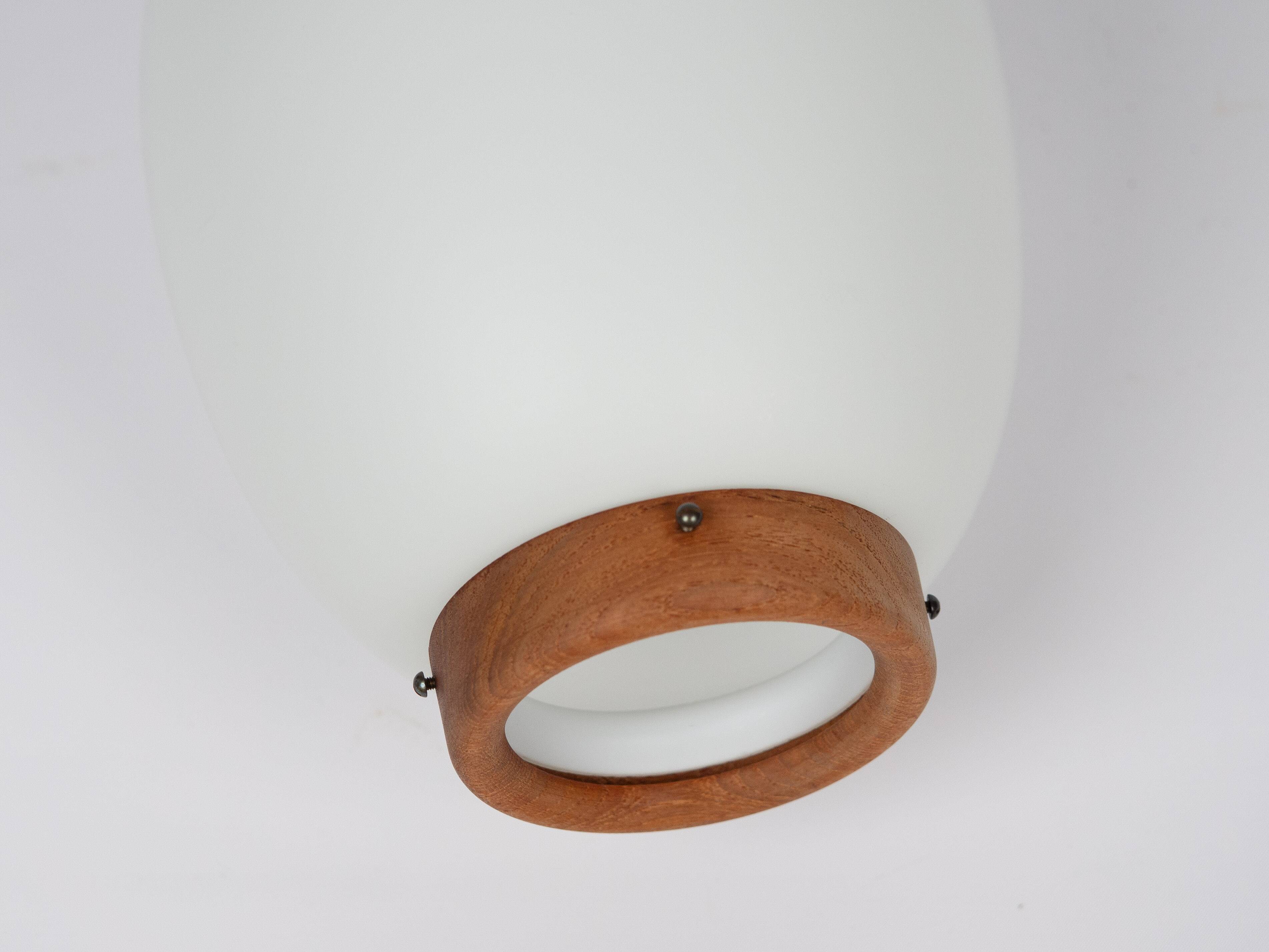 Danish vintage pendant lamp Kina by Bent Karlby, Lyfa, 1946