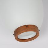 Danish vintage pendant lamp Kina by Bent Karlby, Lyfa, 1946