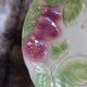 2 antique dessert plates in majolica