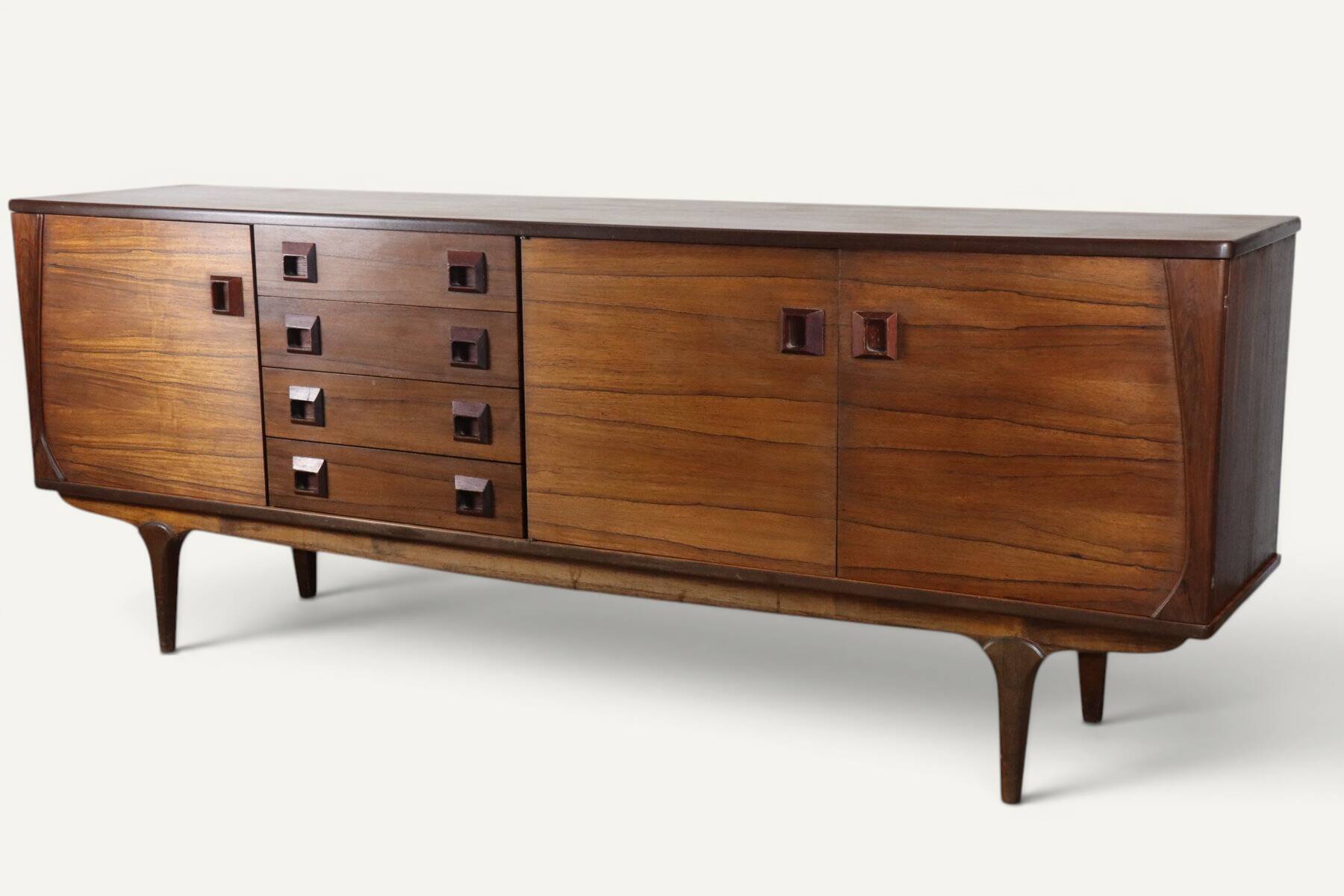 Scandinavian enfilade in rosewood – 1960s