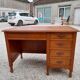 Old oak desk 5 drawers