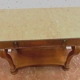 Empire console in walnut and marble top XIX century