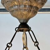Art Deco chandelier with 4 lights, 1930.