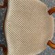 4 chaises louis Philippe bois massif et daim beige