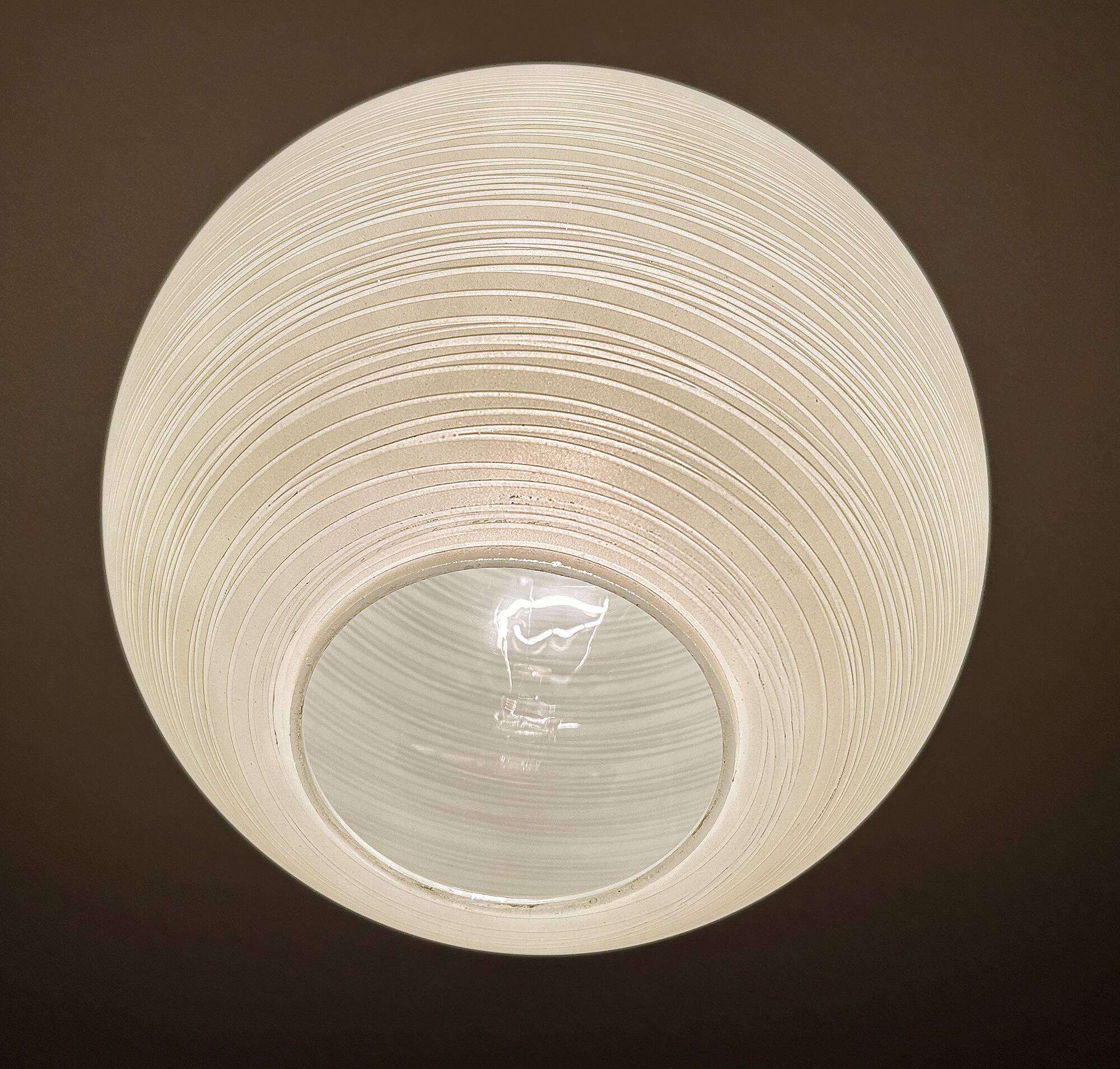 Vintage Glass Globe Pendant Light