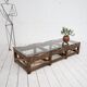 Grande table basse primitive, années 1900