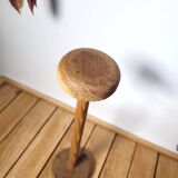Vintage turned wooden hat rack