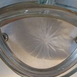 Silver metal aperitif tray