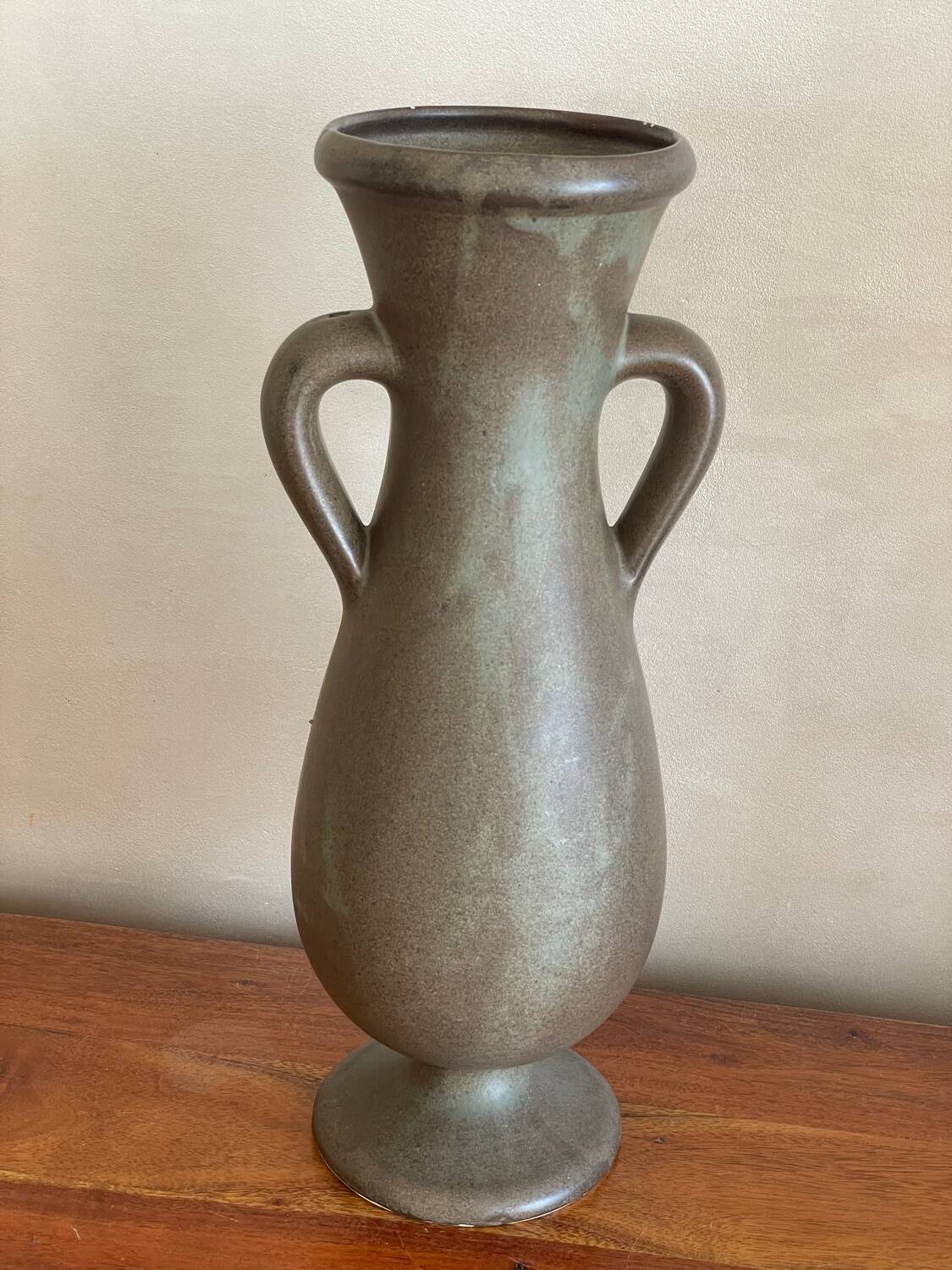 Large stoneware amphora vase