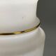Vase en opaline decor emaille Louis XVI fin XIXe