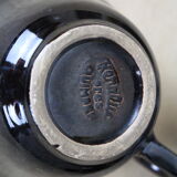 8-cup Keraluc Quimper set, with saucers, ceramic