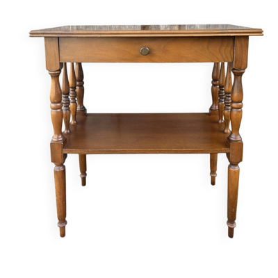 Chevet, bout de canapé, bois, vintage, années 60