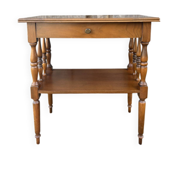 Bedside table, end table, wood, vintage, 60s