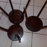 Lot of 3 tripod stools