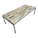 Florence Knoll 70s vintage metal marble coffee table