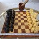 Royal Thuya Chess and Backgammon Game Box 30cm Square