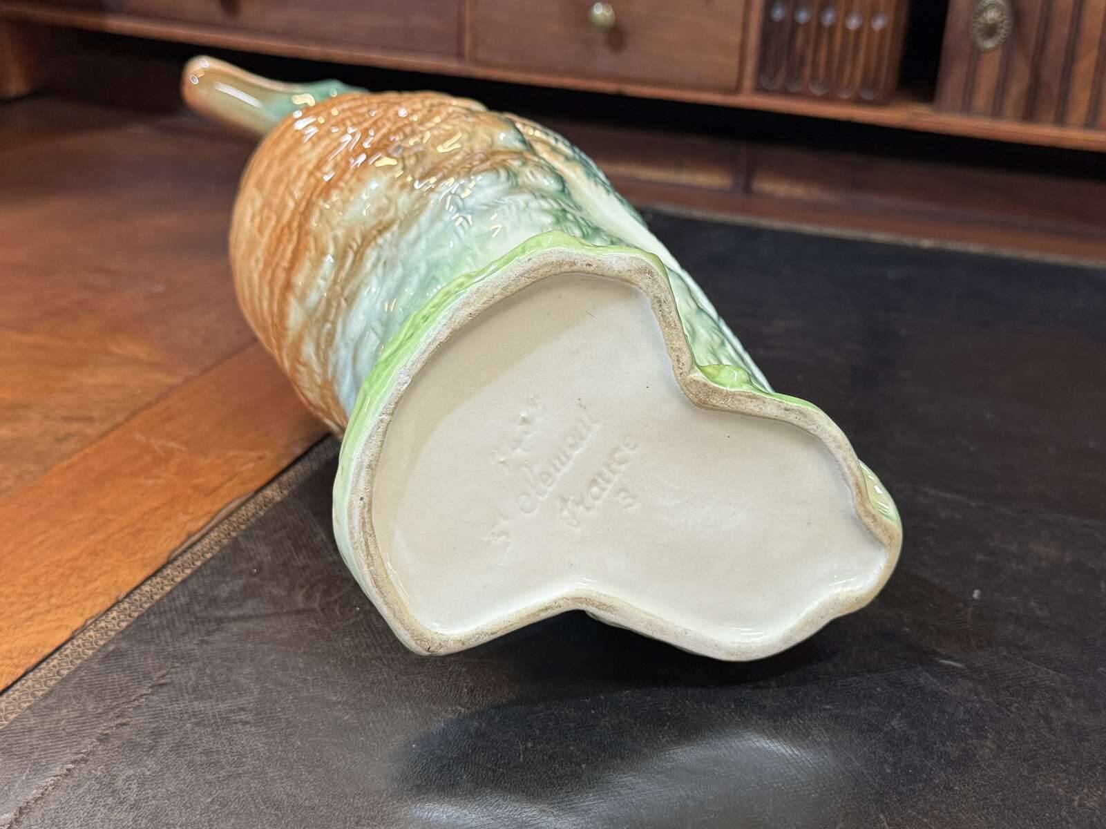 St Clément earthenware pitcher, work from the 1950s.