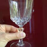 11 crystal wine glasses