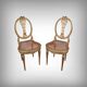Paire de Chaises en Bois Doré, style Louis XVI – Début XXe