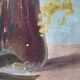 Peinture sur bois, les mimosas, Belli