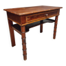 Ancienne table bureau meuble vasque bambou 58 x 102 cm