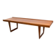 Large coffee table, or bench, Danish in teak by Peter Lovig Nielsen 1960.