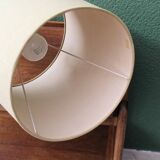 Vintage 70s lamp, turned wooden base