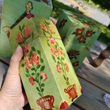 Hand-painted nesting boxes in the 90s