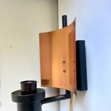 Applique murale Art Déco scandinave en métal/cuivre vintage