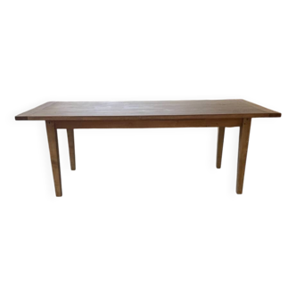 Table de ferme en pin et chêne