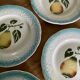 Set of 6 Clairefontaine Graves pear slip plates