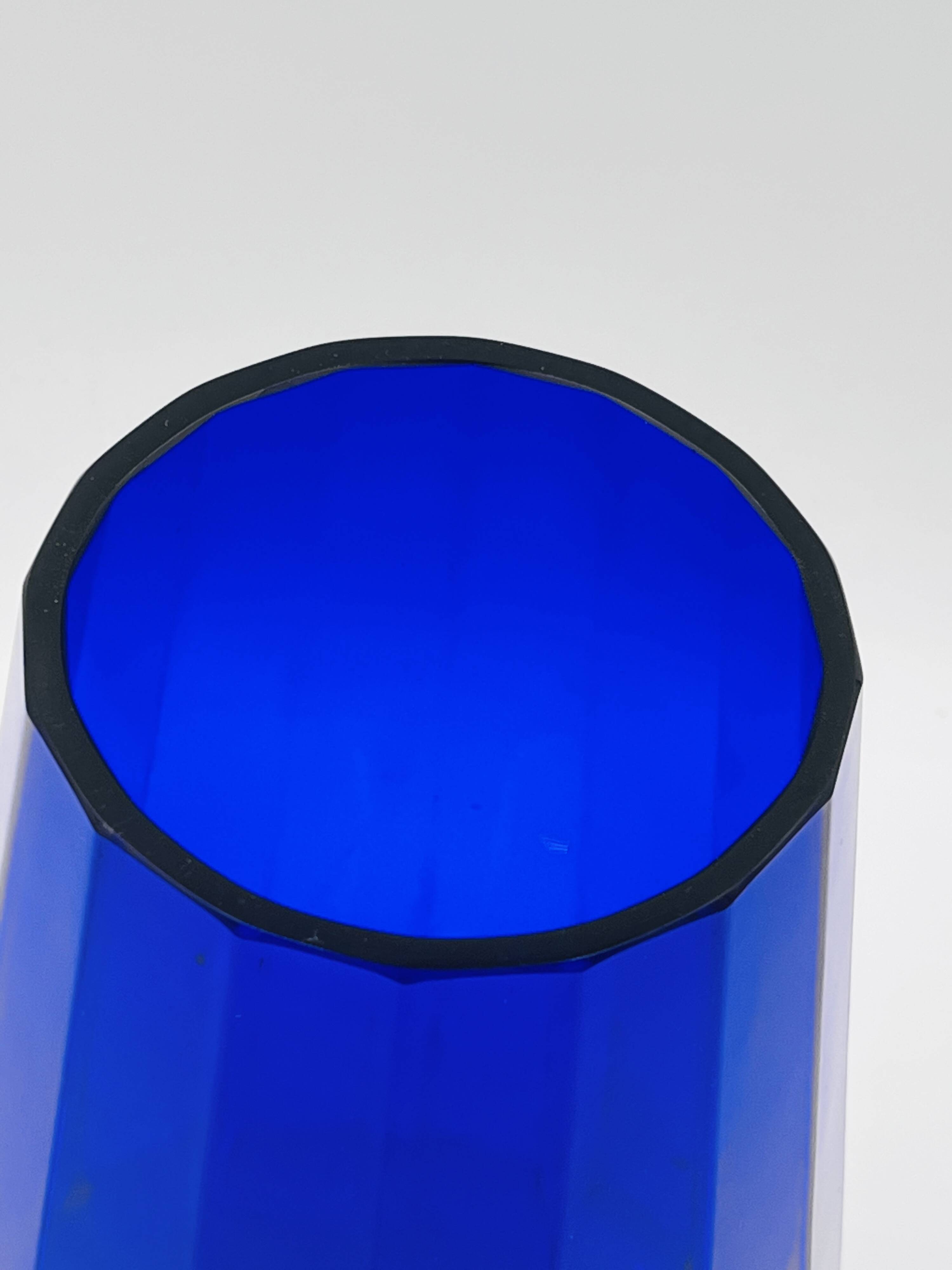 Cobalt glass vase