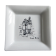 Empty cup Limoges porcelain pocket after Raoul Duffy