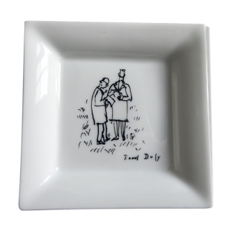 Coupelle vide poche en porcelaine limoges d'après raoul duffy