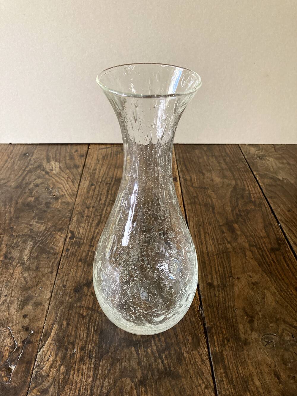 Biot bubble glass vase, ca. 1980