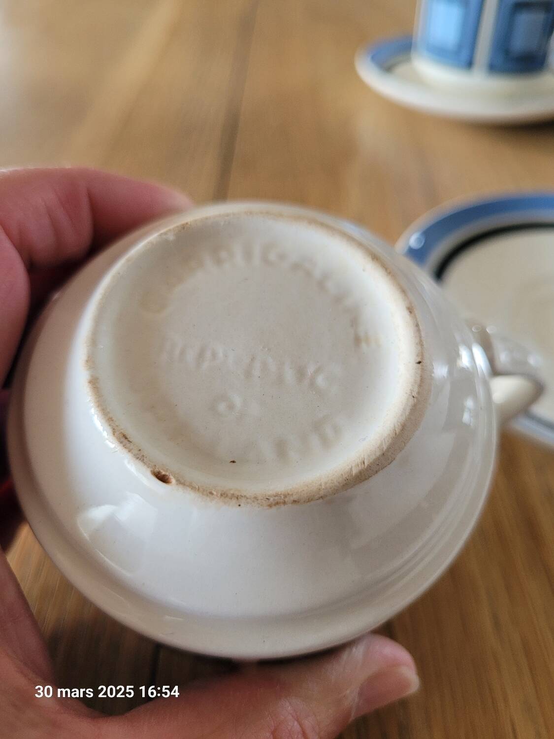 4 vintage cups and saucers