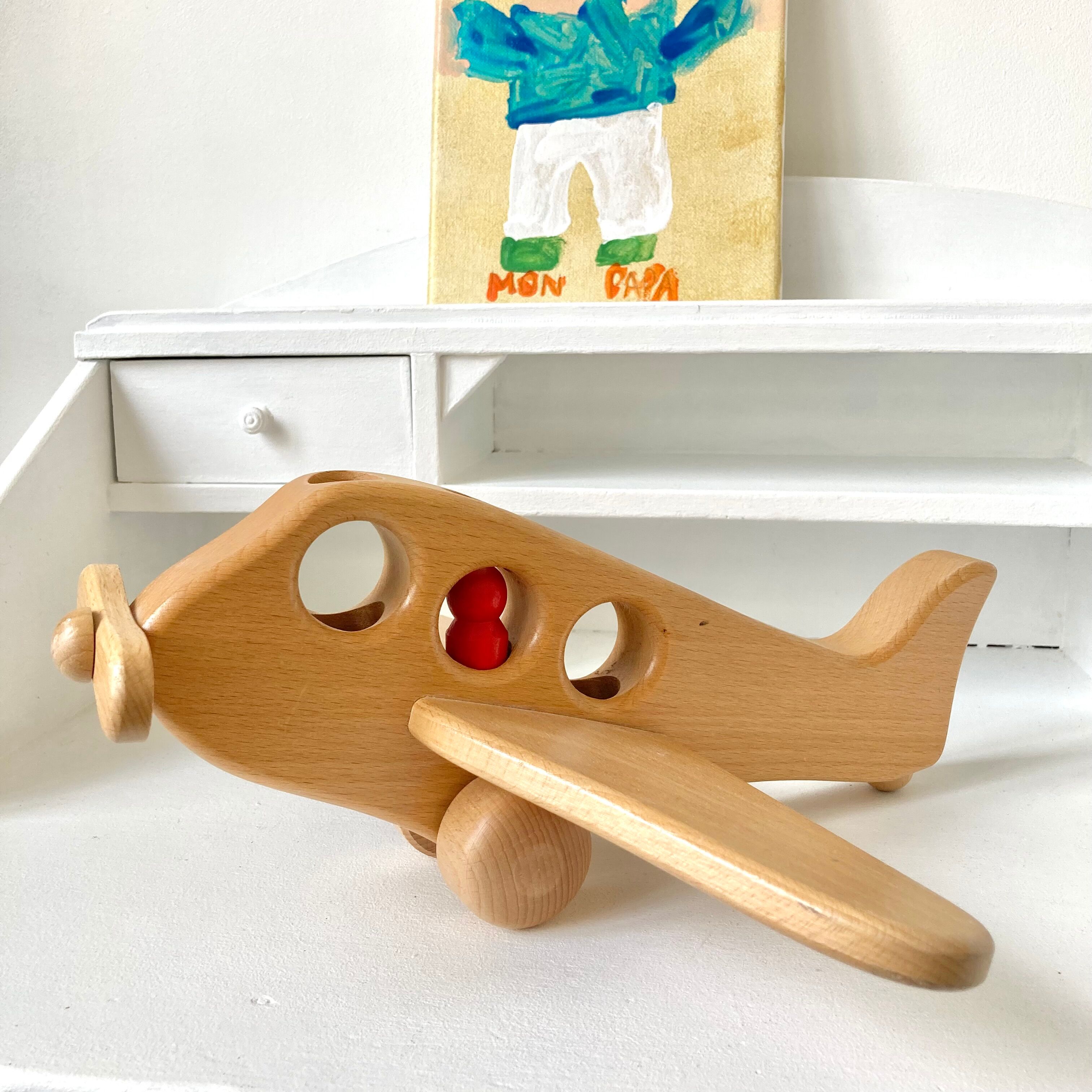 Vintage wooden airplane
