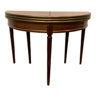 Console with Napoleon III style system in mahogany XIX century