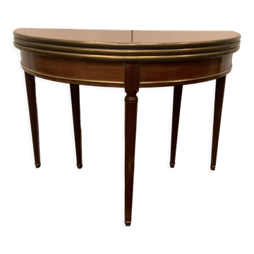 Console with Napoleon III style system in mahogany XIX century