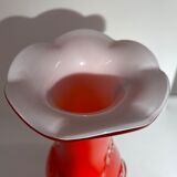 Vase Murano rouge années 70