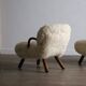 Pair of early edition Clam Chairs by Arnold Madsen for Madsen & Schubell, Denmark 1944
